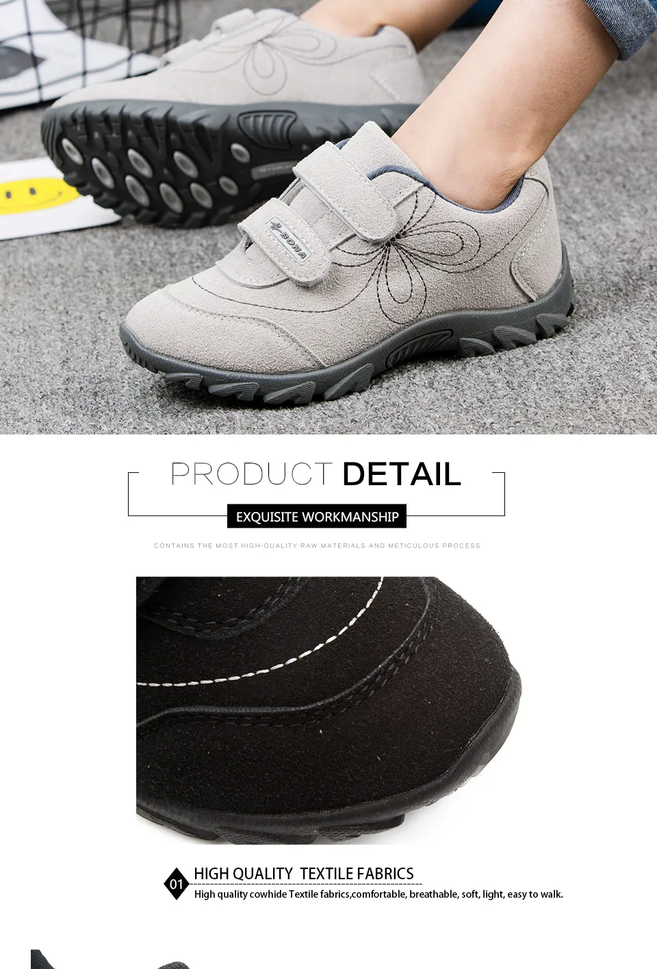 Bona New Arrival Hot Estilo Casual Meninas Calçados Hook & Loop Calçados Infantis Confortáveis Tênis Meninas Luz Suave Frete Grátis 34 High Quality girls casual shoes