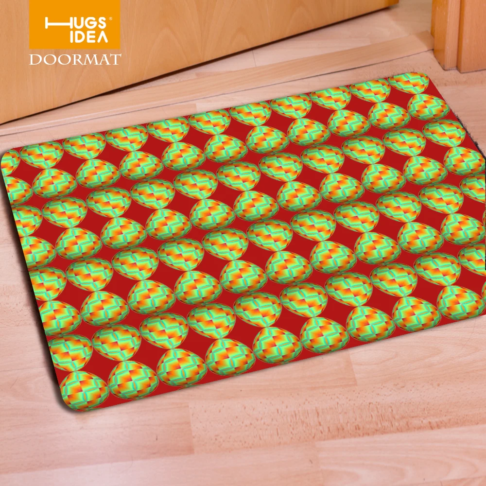 Red Egg Easter Design Novelty Door Mat Rug Porch Patio Floor Decor
