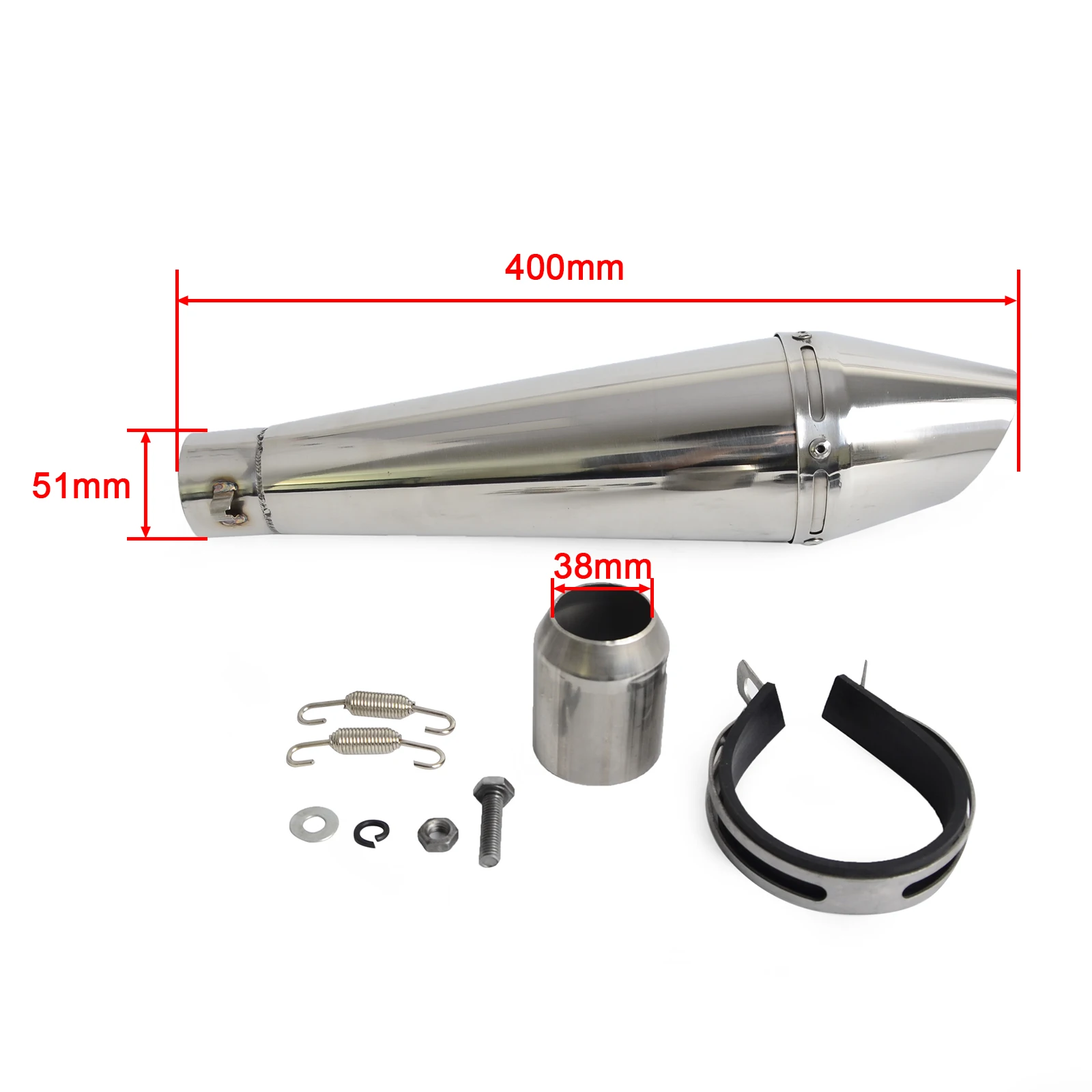 Universal GP Staineless Steel Exhaust Mufflers With DB Killer