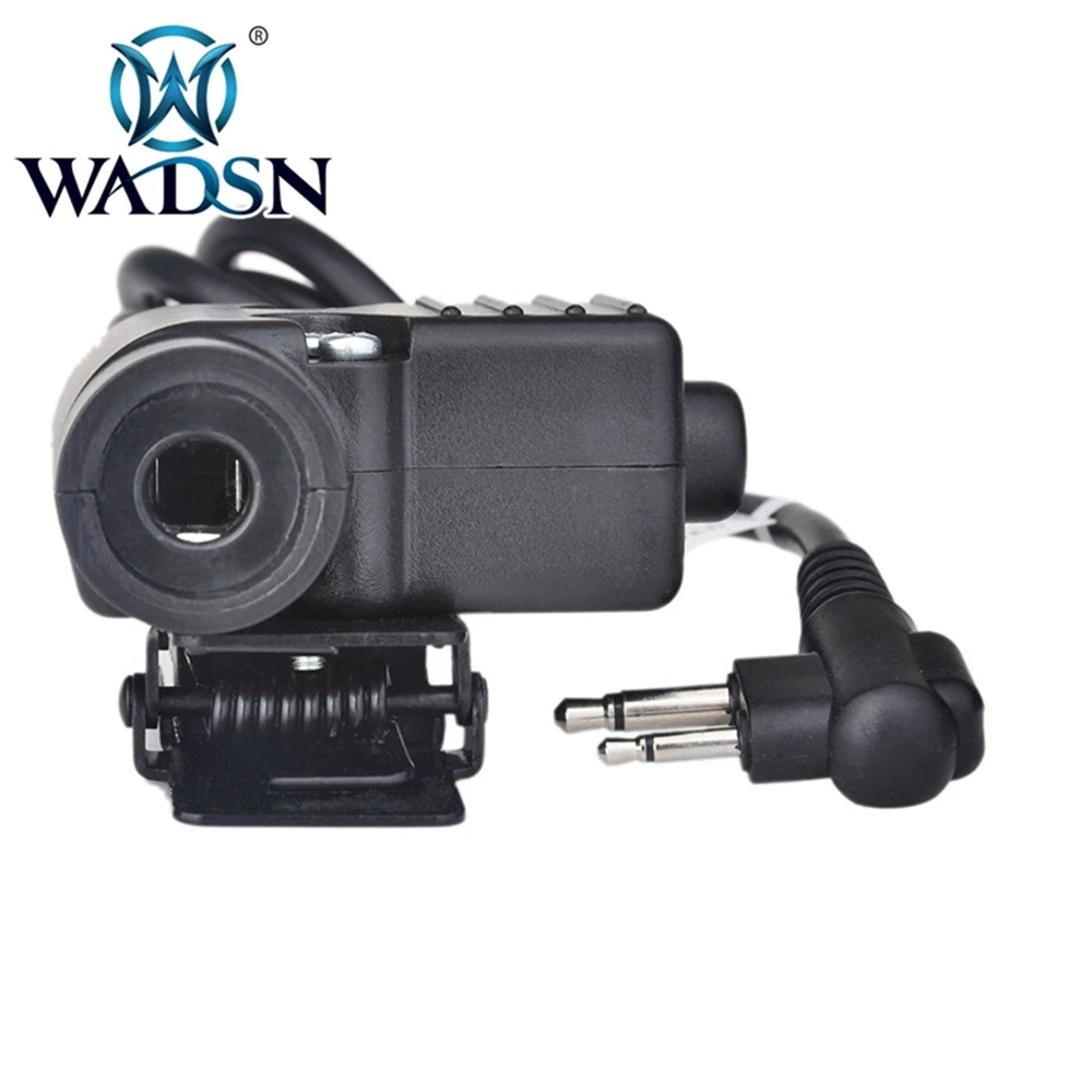 WADSN страйкбол наушники U94 PTT для KENWOOD Plug Walkie Talkie BaoFeng UV-82 радио адаптер Push to Talk Softair гарнитура WZ113