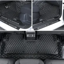 Лучшее качество! Специальные коврики для Volkswagen Touran 5 мест- водонепроницаемые коврики для автомобиля для Touran