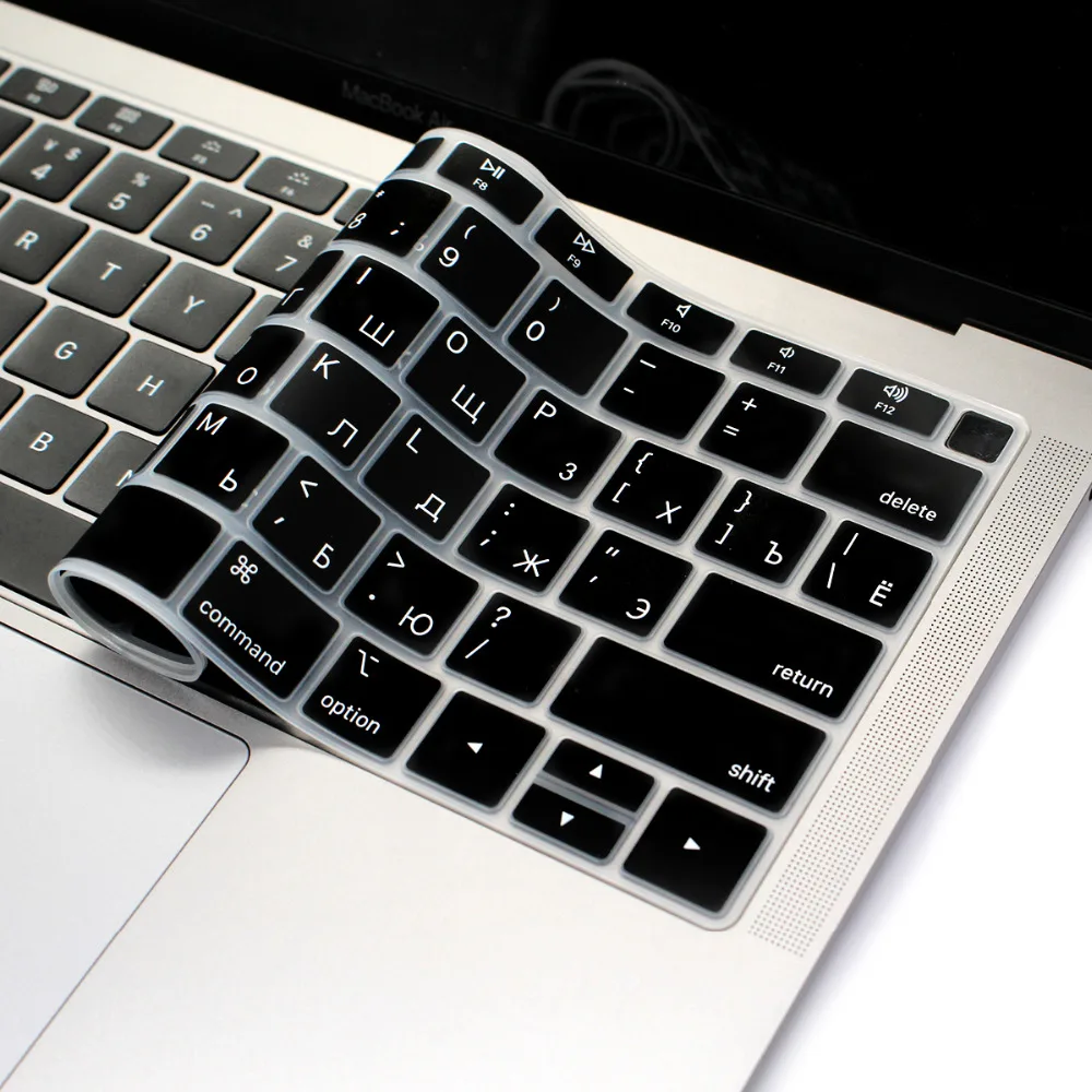 Redlai силиконовый водонепроницаемый чехол для клавиатуры для Macbook Air 13 A1932 Touch ID США введите Испанский Французский Тайский тайваньский алфавит