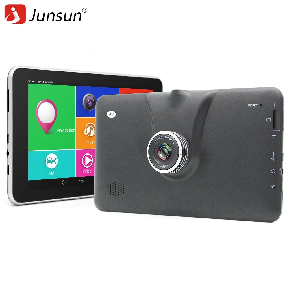 New 7 inch Auto Camera Android Car DVRS Camera Video Recorder GPS Navigation navigator Bluetooth wifi MT8127 Quad-core sat nav