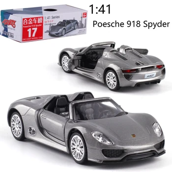 

Caipo 1:41 Pull-back car Porsche918 Alloy Diecast Metal Model Car For Collection & Gift & Decoration