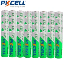 32 x PKCELL AA 2200MAH 1.2V Ni MH 2A Rechargeable Batteries LSD 2.2Ah  Low Self Discharge aa  battery recharge batteria