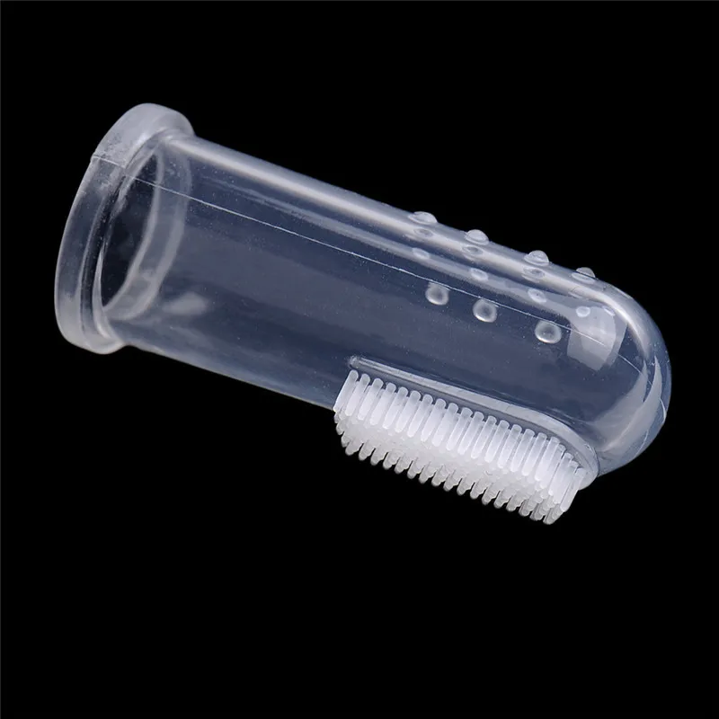 Hot sale 5Pcs/lot Heathy Baby Soft Silicone Finger Toothbrush Kids Children Teeth Rubber Massager Brush for baby care