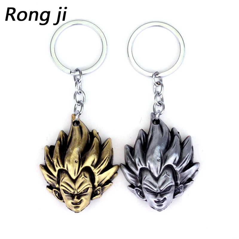 

2 Colors Japan Anime Seven Seriers Cosplay Keyring Jewelry Dragon Ball Vegeta Keychain Pendant For Car Key Holder Accessories