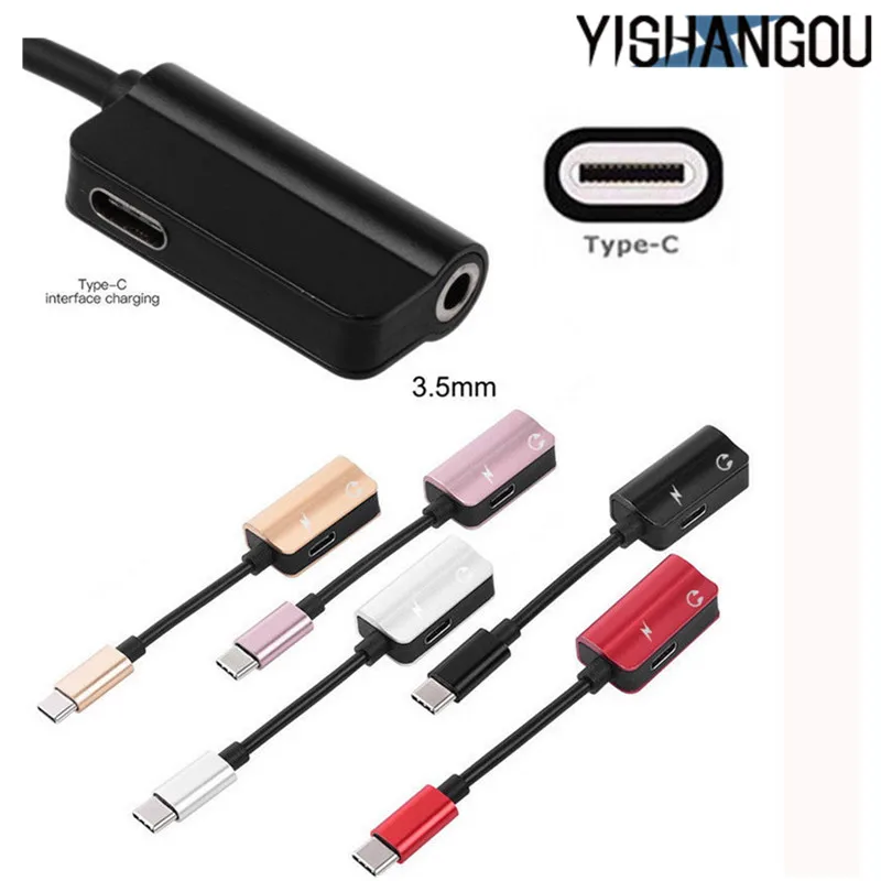 

Mini USB Type C Audio Adapter Type-C to Jack 3.5MM Cable Earphone Converter Phone Case For Huawei P20 Lite Mate20 Pro NOVA 3i 3E