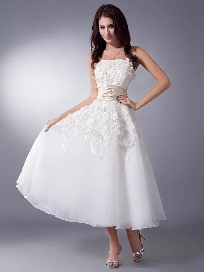 Popular Champagne Colored Short Wedding DressesBuy Cheap