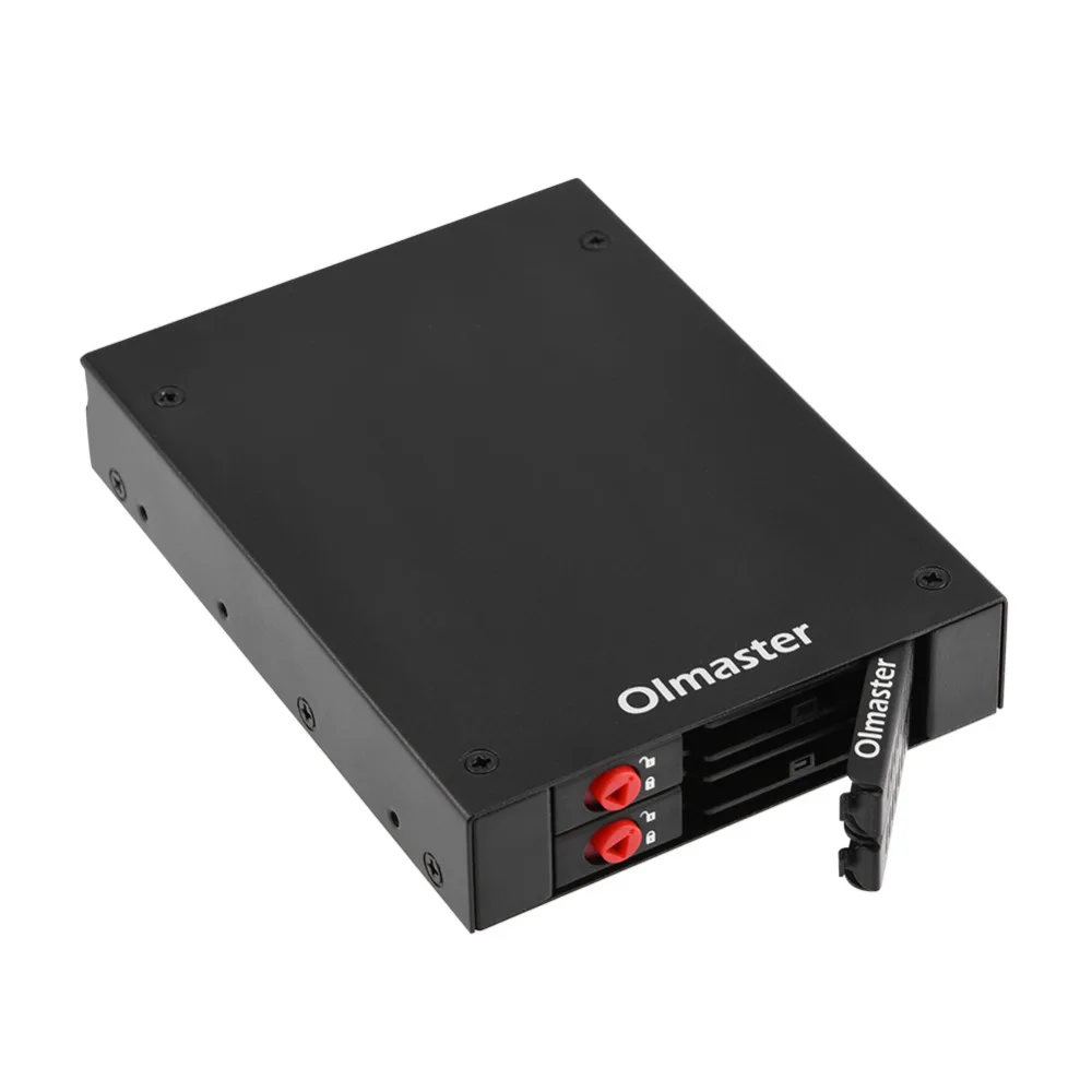 OImaster Внутренний двойной отсек 2," SATA HDD/SSD Mobile Rack для 3,5" отсек гибких дисков ПК