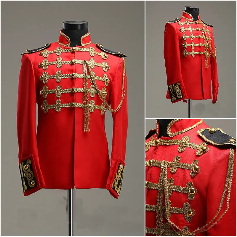

ML-005 Victorian /Civil War black/white mens period costume Medieval Renaissance stage performance/Prince charming William