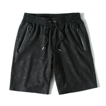 Мужские пляжные шорты с камуфляжным принтом, быстросохнущие шорты-бермуды из полиэстера, мужские купальные брюки с эластичной резинкой на талии