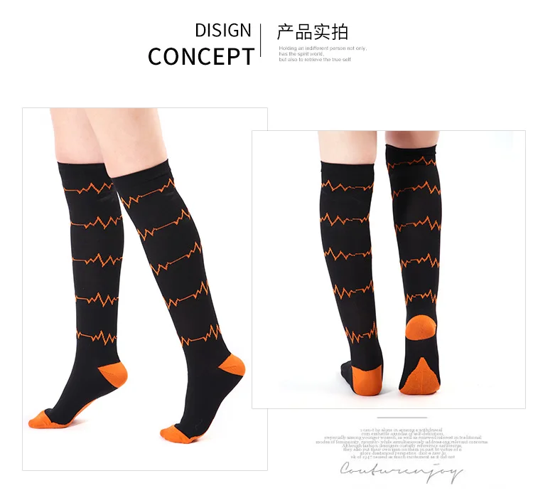 Jeseca Ladies Sports Profession Compression Socks for Women Cotton Soft Nurses Relief Stretch Sox Girls Thigh High Socks Gifts