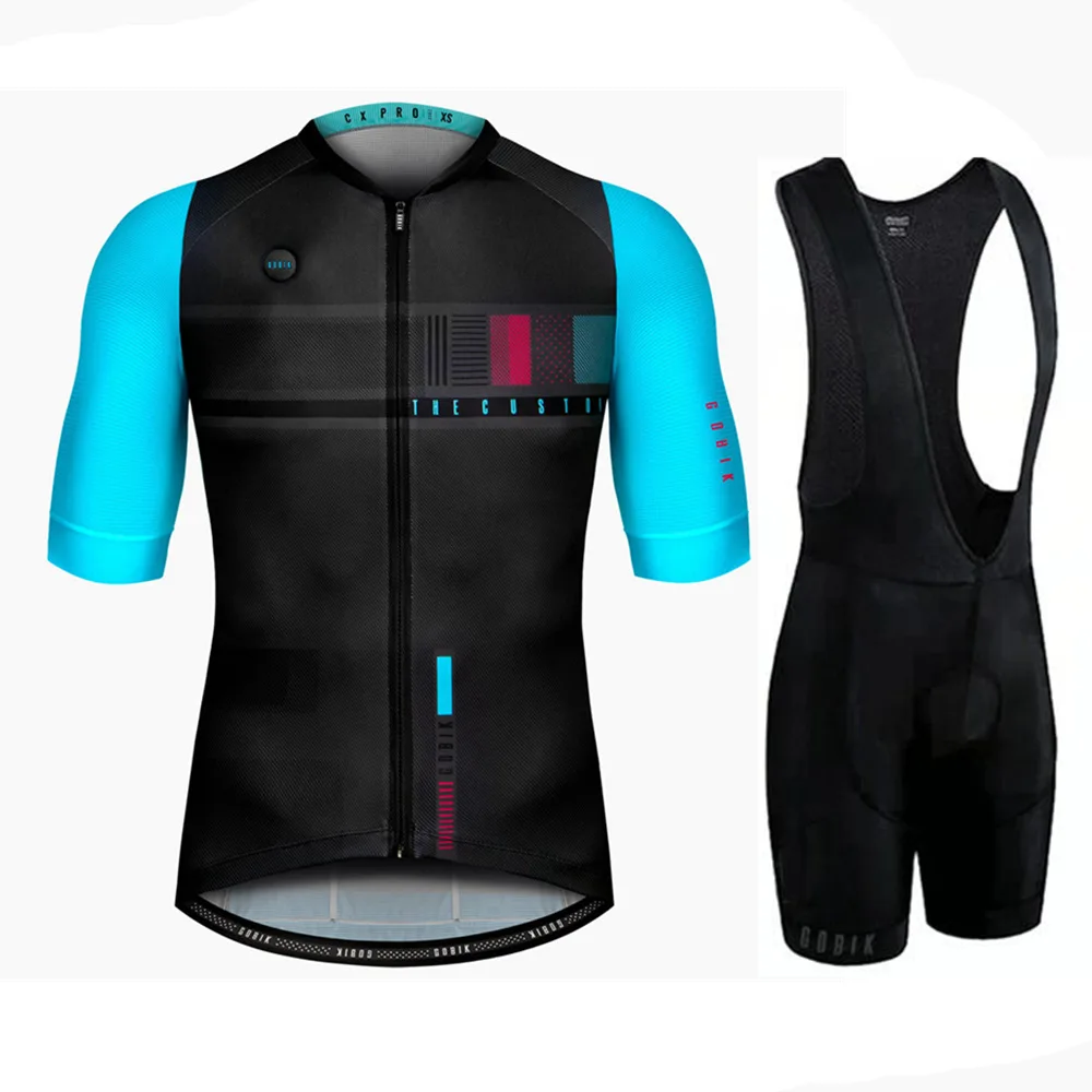 

2019 GOBIK Cycling Jersey 9D bib Set MTB Bike Clothing Breathable Bicycle Clothes Men's Short Maillot Culotte