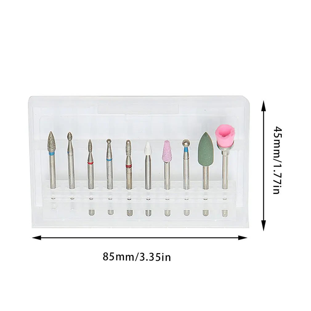 Профессиональные сверла для дизайна ногтей силиконовые полированные файлы Кварцевые Металлические шлифовальные головки электрические машины аксессуары Маникюрный Инструмент