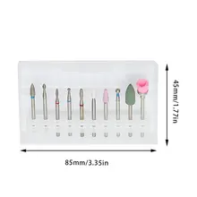 Профессиональные сверла для дизайна ногтей силиконовые полированные файлы Кварцевые Металлические шлифовальные головки электрические машины аксессуары Маникюрный Инструмент