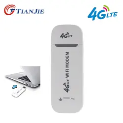 TIANJIE 3g 4G LTE 100 Мбит/с разблокированный Универсальный; портативный; usb модем сетевой Стик 4G беспроводной автомобильный роутер ключ для sim-карты