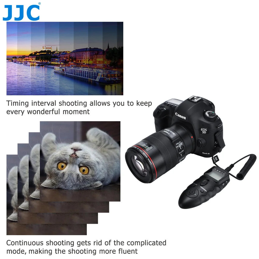 JJC DSLR 2,4 ГГц 56 Каналы RF Беспроводной ЖК-экраном таймером и Управление для цифровой однообъективной зеркальной камеры CANON EOS 7D Mark II/EOS 5D Mark II/EOS 1D Mark IV/G1X MarK II