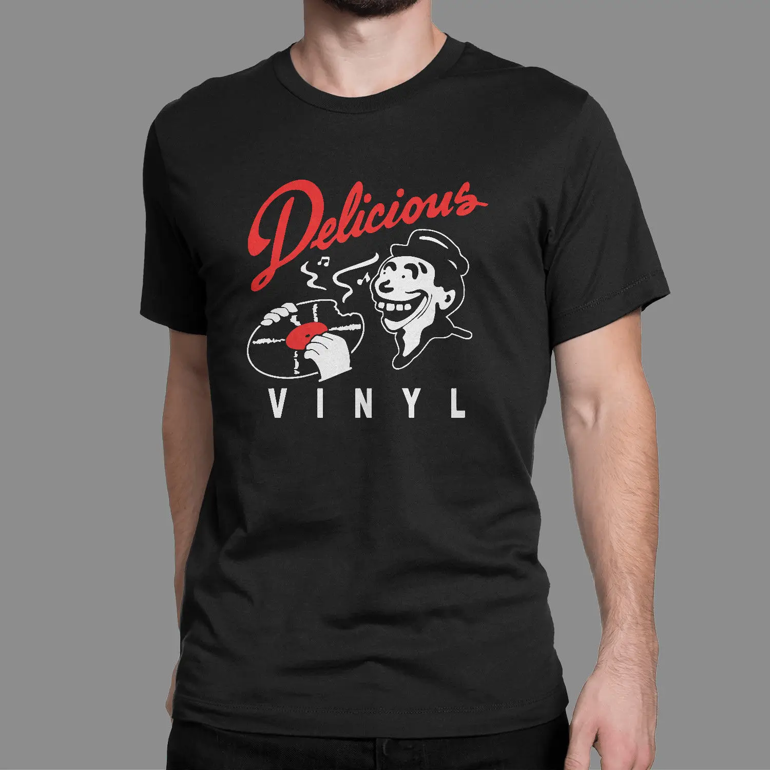 

DELICIOUS VINYL T SHIRT TECHNICS SERATO DJ HIP HOP PIONEER NUMARK MUSIC RANE NEW Harajuku Tops Fashion Classic Unique t-Shirt