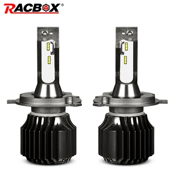 

RACBOX Fanless Car LED Headlight Bulbs H4 Hi Lo H1 H7 H8 H9 H11 9005 9006 HB3 HB4 White 6000K for Kia Opel Peugeot LED Auto Lamp