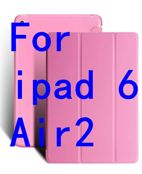 Для ipad 6 ipad6 Air 2 9," Чехол из искусственной кожи ультра тонкий смарт-чехол с подставкой TPU Мягкий защитный чехол для ipad 5 Air чехол для планшета+ ручка - Цвет: pink