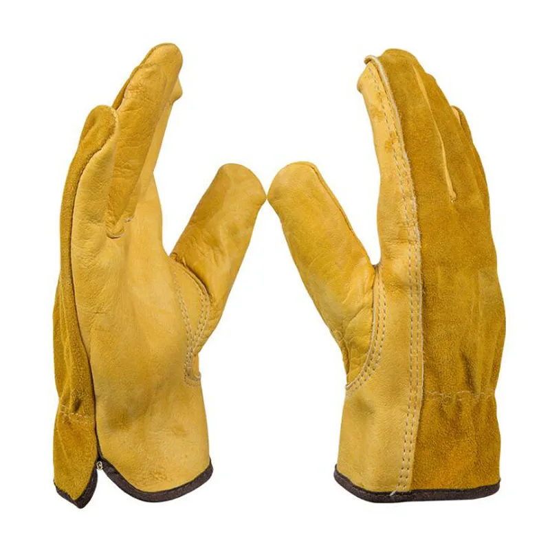 Men Working Gloves Cowhide Anti-friction Repair Transport Garden Labor Protection Wear Safety Workers Welding Moto Gloves Men Working Gloves Cowhide Anti-friction Repair Transport Garden Labor Protection Wear Safety Workers Welding Moto Gloves