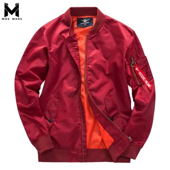 

Men's New Large Size Cotton Long-sleeved Mens Jackets And Coats Fashion Casual Collar Air Force First Pilot Baseball Jacket