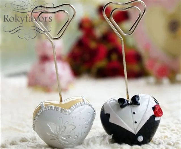 bridal and groom place card holder a