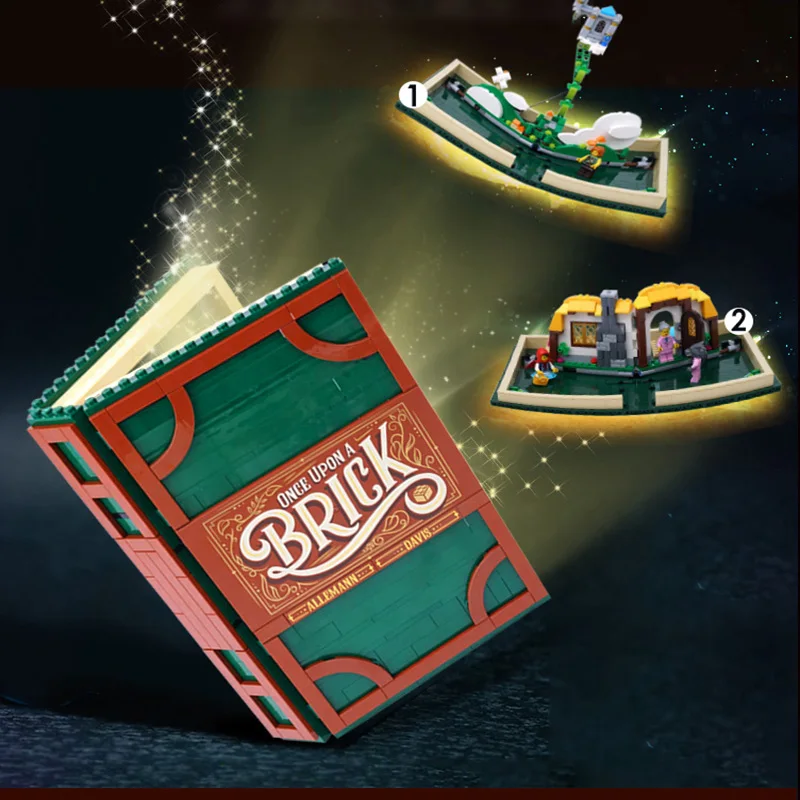 

New Idea Series Pop-up Book fit compatible 21315 city girls Model Store Building Blocks Bricks book Educational diy Toy