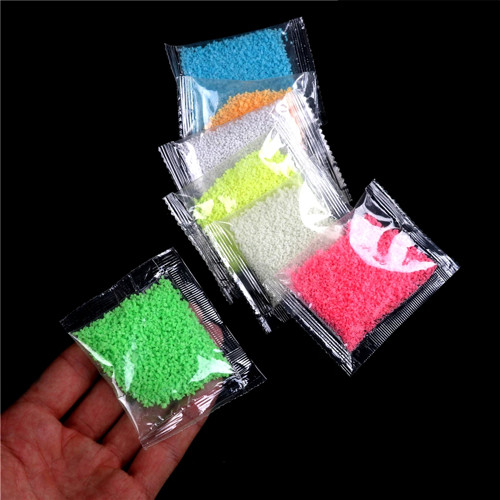 

DIY Luminous Particle Glow Pigment Bright Glow Sand Blue Fluorescent Super Glow In The Dark Sand Toy For Wishing Bottle 1Bag