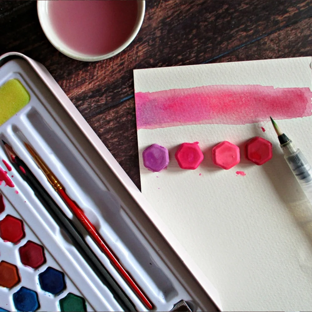 Preise 36 farben Solide Aquarell Malen Set Tragbare Malerei Pigment Full Kit Eisen Box Geschenk für Anfänger Student Künstler Kunst Liefert