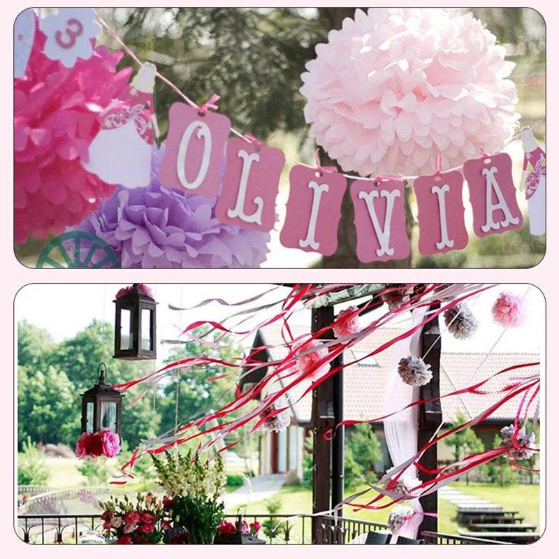 paper flower pompom wedding party decoration artificial flower peony  (13)