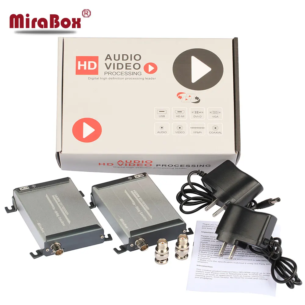 Коаксиальный удлинитель MiraBox HSV379 HDMI передача 200 м через Топ TNC поддержка