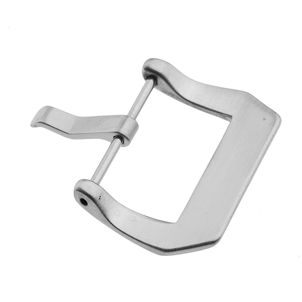 Brushed Finish Stainless Steel Watch Bands Buckle Screw In Pin Clasp 18mm-26mm Replace