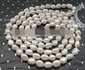 

08148 natural white baroque freshwater pearl necklace