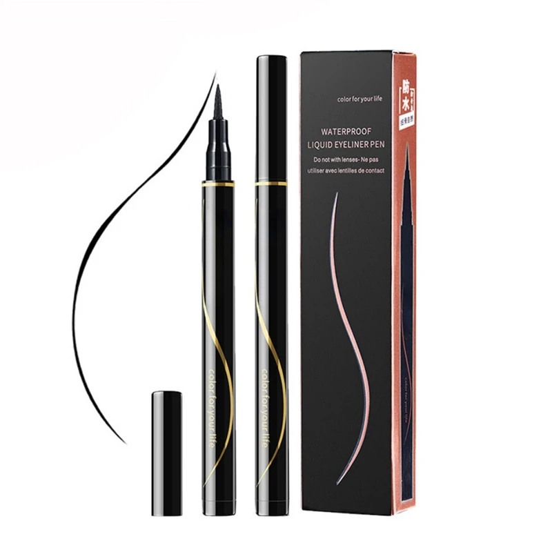 2019 1PC Black Long Lasting Eye Liner Pencil Waterproof Ultimate Liquid Eyeliner Pen Smudge-Proof Cosmetic Beauty Makeup