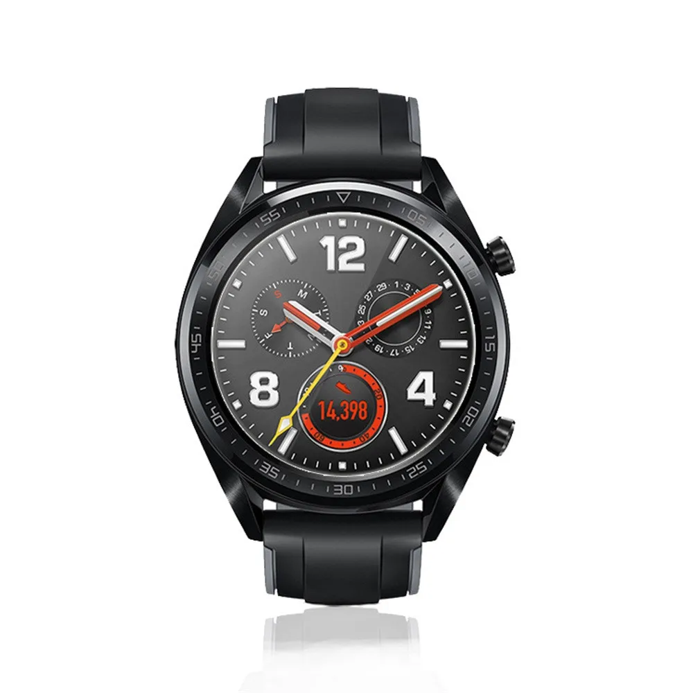 5 шт. закаленное стекло для huawei Watch GT Защитная пленка для экрана Smartwatch защитное стекло пузырьки защита от царапин взрывозащищенный