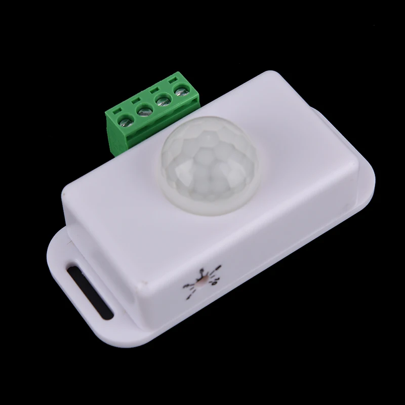 1pcs Highly Sensitive Light Switch DC 12V/24V 8A Body Infrared PIR Motion Sensor Switch For LED