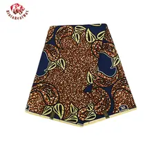 Стиль Мода полиэстер воск печатает ткань Анкара бинта настоящий воск Высококачественная африканская ткань для вечерние платья PL609
