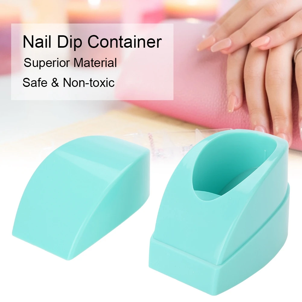 Women Girl Sexy Fashion Nail Dipping Powder Nail Dip Container Smile Line Nails Dipping Powder Tray Manicure Mold Nail Art Tool