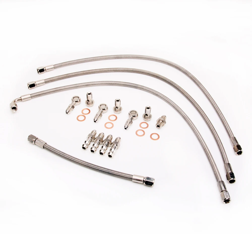 Кинугава Turbo WATER LINE Kit для Mitsubishi 6G72T 3000GT VR4/для Dodge Stealth twin TD04|Турбонагнетатели и