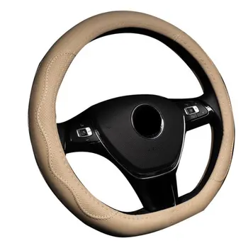 

Car Steering Wheel Cover D Shape For Hyundai ioniq Suzuki Swift 2018 2019 For VW GOLF 7 2015 POLO JATTA Auto Car Accessories