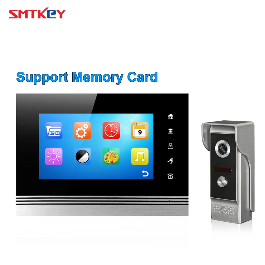 

Take photo intercom Memory monitor for color 7 inch Video dooprhone 12song for ring