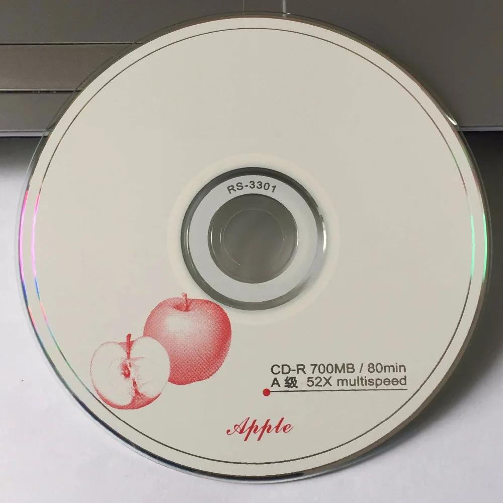 50 дисков класса А 700 Мб пустые красные фрукты печатных CD-R диск