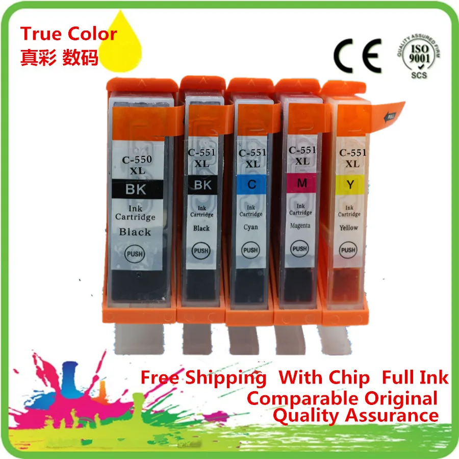 Сменный картридж PGI 550 550XL 550BK CLI 551 PGI550 для Canon MG5450 MG5550 MG6450 Ip7250 MX925 MX725 IX6850|ink