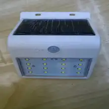 Водонепроницаемое наружное настенное крепление безопасности Солнечный датчик движения светодиодный свет интегрированный дизайн PIR датчик движения и Ночной Датчик