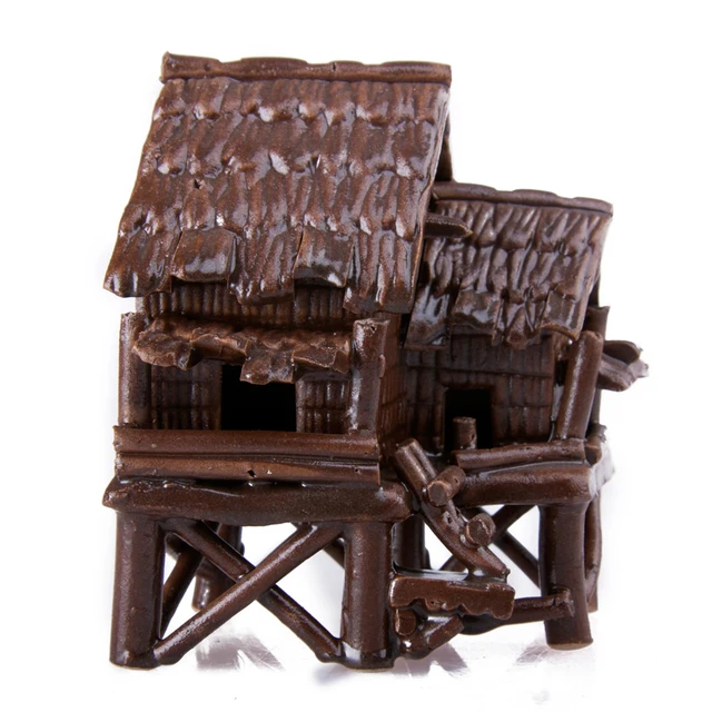 landscaping decorative aquarium plants aquarium simulation crafts small bamboo house design sets ceramic stone house