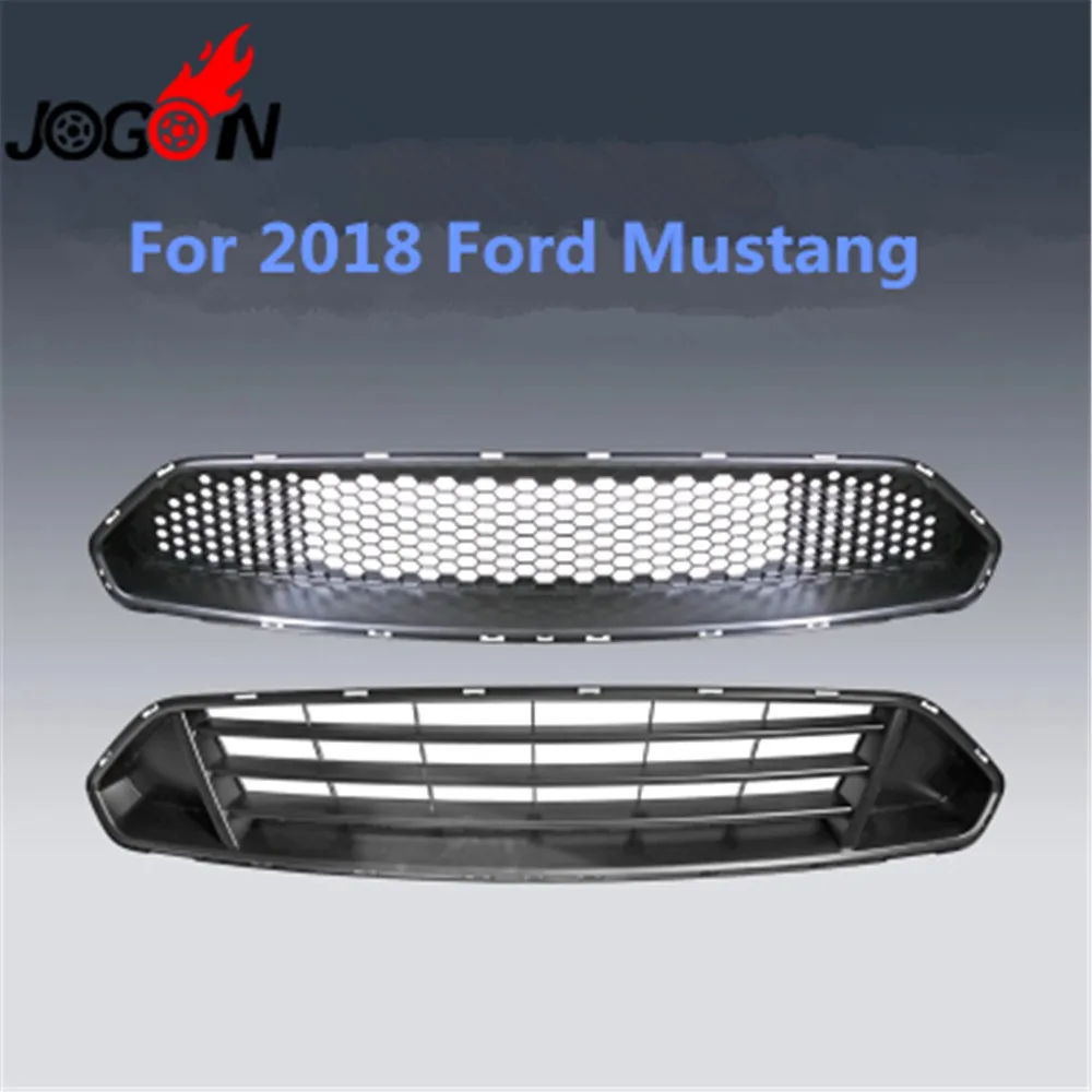 

1pcs New Car Front Outlet Grille Grill Trim For Ford Mustange 2018 Gloss or Matte Black Replacement Strip Lip Cover