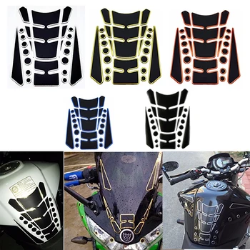 

3D Motorcycle Gas Fuel Tank Pad Protector Sticker Decal Perforated for Honda Yamaha Suzuki Kawasaki Red Silver Blue Gold Black