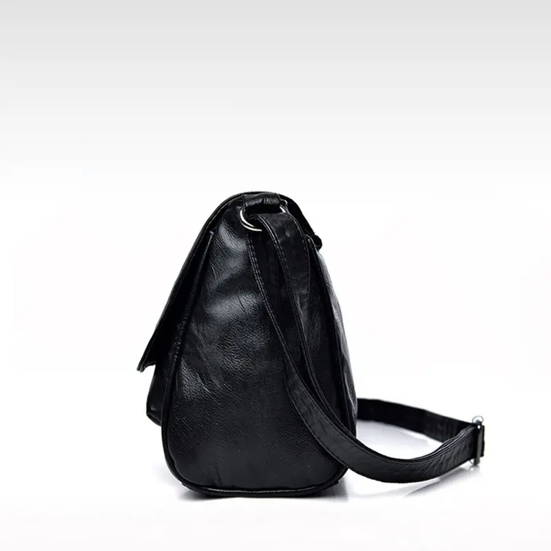 Модные женские сумки, женские сумки через плечо, высокое качество, дизайнерские сумки-мессенджеры, Новое поступление, мягкие кожаные черные женские сумки на плечо KL553